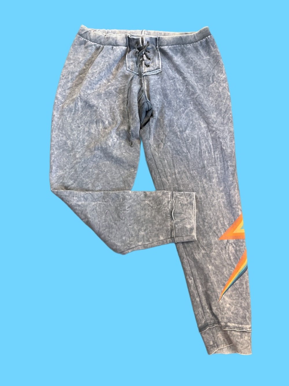 Vintage Havana Light Gray Ribbed Waist Sweatpants